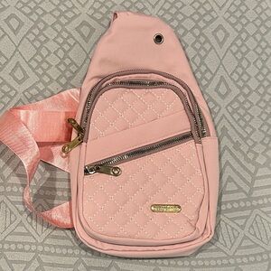 Chic Pink Quilted Women's Backpack